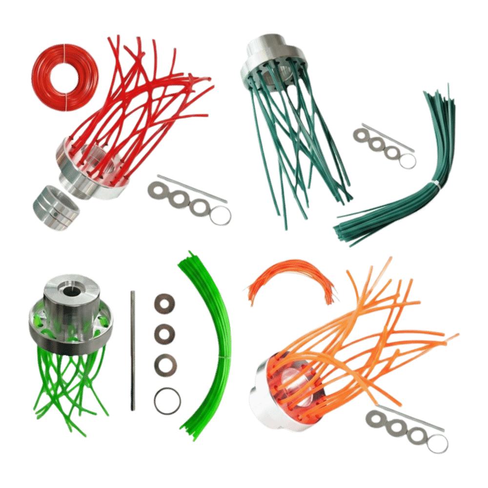 Aluminum Zinc Zinc Alloy Aluminum Porous Lawn Head 3 Discs Grass Cutting Head Lawn Cutter Head  Lawn Mowing