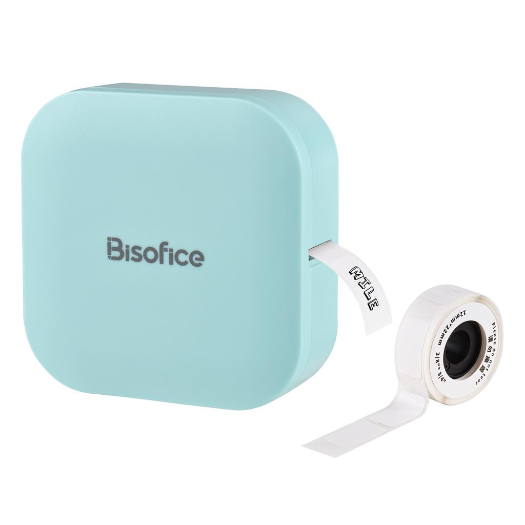 Q30 Label Maker Machine Mini Pocket Thermal Label Printer with 1pcs Thermal Label Roll All in One BT Connect Adhesive