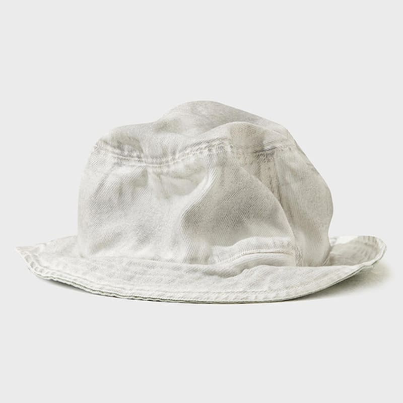 

FFEFF STUDIO Панама двусторонняя с эффектом грязной стирки (Слоновая кость/мята) XL