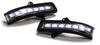 Flowing Sequential Door Mirrors with Turn Inner Optional LED VeritcalArrow AVEST for Toyota and XBEE Signals, Chrome, White/blue LEDs, Every, Solio,