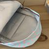Multicolored Polka Dot Backpack Sweet Student School Bag Cute Lace Trim Rucksack  Daily