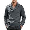 Men's Casual Jacket, Color Lapel -Lined Outerwear for Everyday Wear