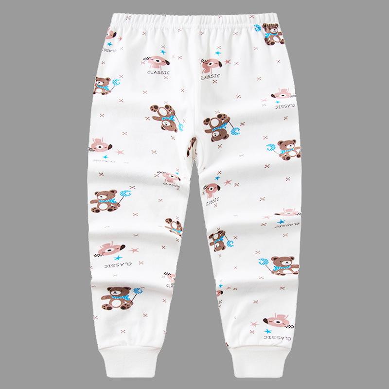 Kids' Cotton Autumn Pajamas: Solid Color Pants for Boys and Girls, Baby & Toddler Base Layer