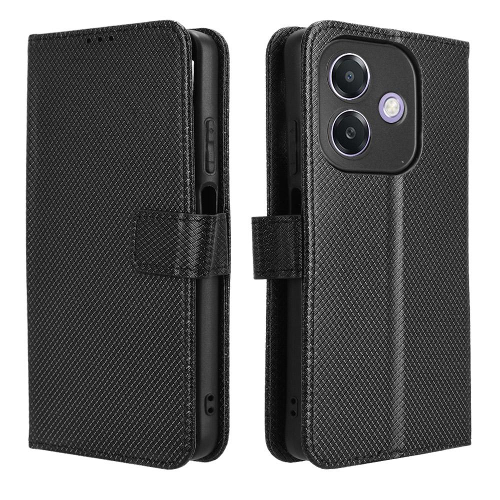 Etui dla Oppo A3 4G/A3 5G/A3x 4G/A3x 5G/A40M 4G/A40 4G/A3i 5G/A60 5G Etui Skórzane PU Tekstura Diamentowa Portfel Pokrowiec na Telefon