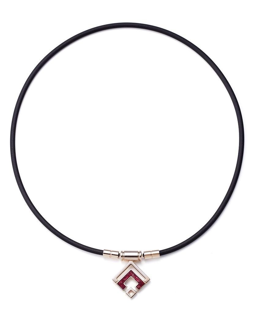 Colantotte Men's and Women's TAO Necklace Slim ARANmini CPGD Red Lame M ABARO02M