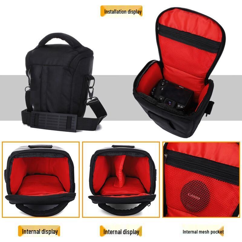 Fly-Leaf Triangular DSLR Camera Shoulder Bag