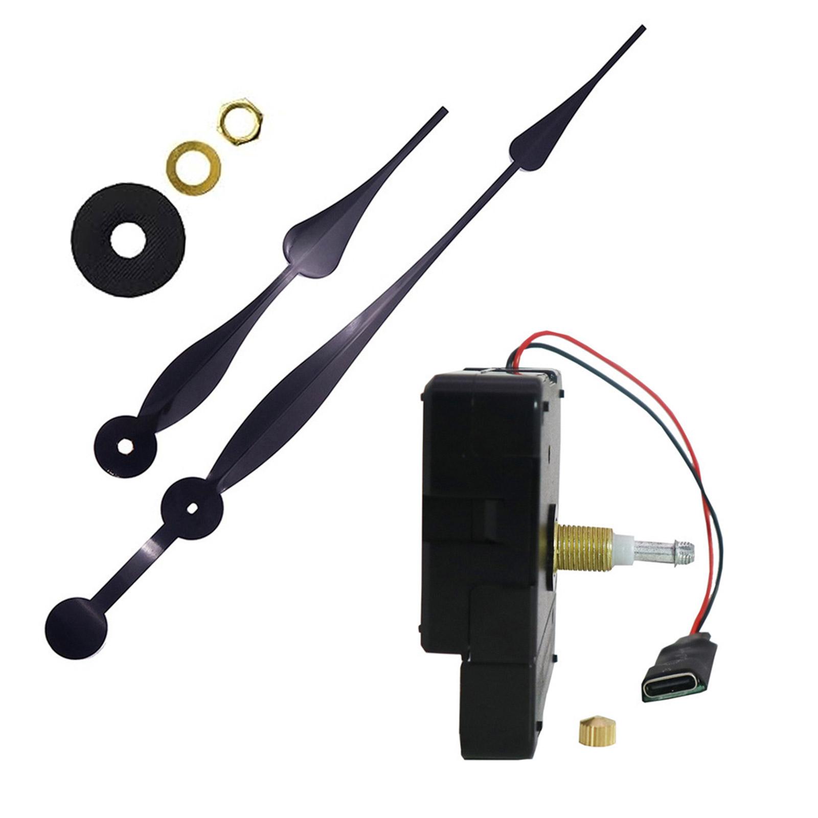 

Набор инструментов для ремонта часового механизма DIY Удлиненный кабель питания и USB-порт Инструмент для ремонта часов Комплекты сменных часовых стрелок B