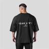 Mens ShortSleeved TShirt Polyester Fabric Printed with English Patterns Fashionable Casual RoundNeck Top Mens Clothing