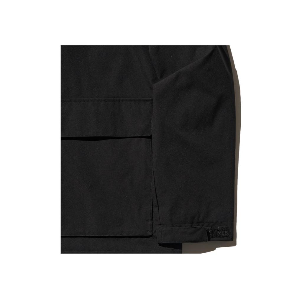 New MLB Gorpcore Trench Coat Unisex Black 3AWJB0144-50BKS