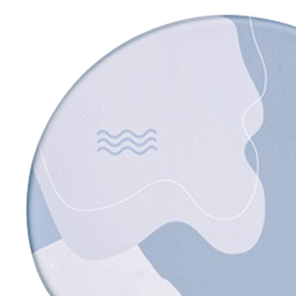 Keyboard Mouse Pad Set Ergonomic Silicone Mouse Pad with Memory Foam Keyboard Wrist Rest Support for Computer Round,