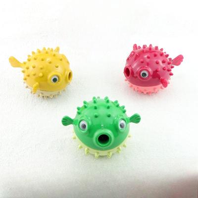 Hundespielzeug, Futterbälle, Selbstbeschäftigung und Langeweile, Hüpfender Fisch, Zähneknirschen, Beißen, Geräusche machende Bälle, Haustiere