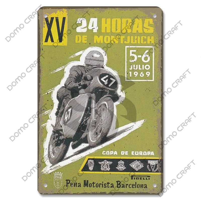 Motorcycle Vintage Poster Metal Plate Cafe Racer Festival Race Bred Motorcycle Metal Tin Signs Wall Decor Riders Club Man Cave