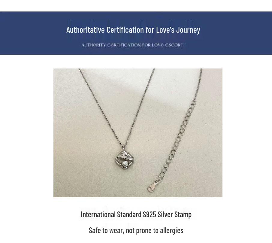 Kaiming S925 Sterling Silver Pearl Pendant Necklace for Women - 2026 Summer Luxury Collection