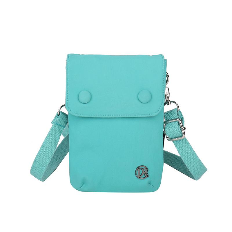 Summer and Summer Niche Simple Nylon Cloth Small Bag Women's Casual and Fashionable Crossbody Bag Mobile Phone Bag