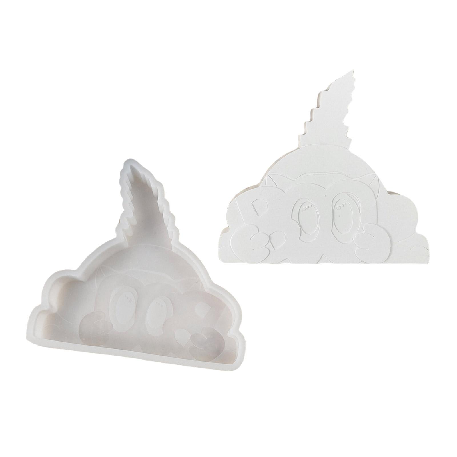 Halloween Cats Silicone Molds for Epoxy Resin, Gypsum Ornament, Halloween Animal Figurine Concrete Cement Silicone Molds 1