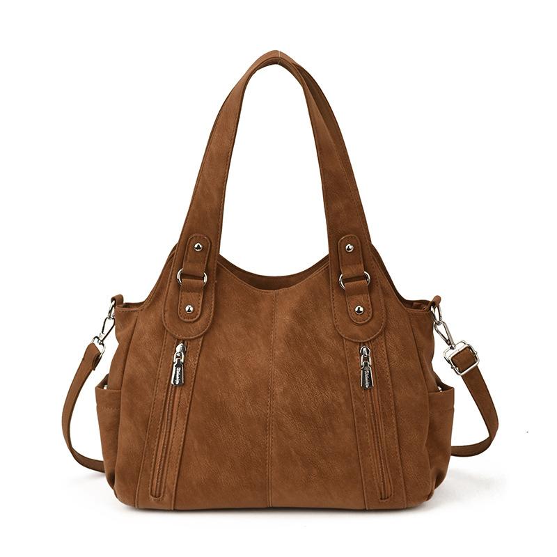 Large Capacity Underarm Tote Bag Women's New Fashion Shoulder Bag Niche Retro Simple Portable Messenger Bag