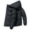 Men's Cotton Jacket for Winter Graphene Warm Hooded Jacket Plus Velvet Thickened Outdoor Cotton Jacket for Men