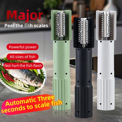 Home-use Wireless Electric Fish Scale Remover Fish Scaling Tool Commercial Fish Skining and Scaling Scraper Fish Scale Remover