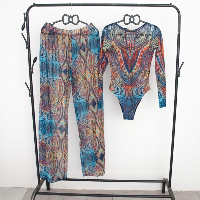 One-piece Swimsuit Women's Two-piece Set European and American New Swimsuit Sunscreen
