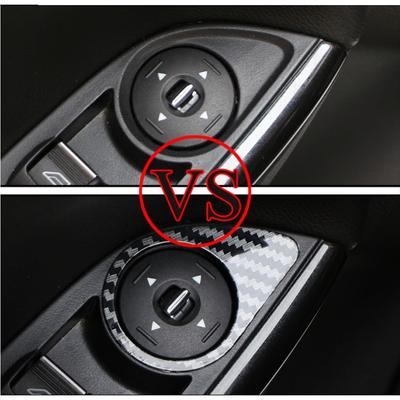 Für Ford Focus 3 Focus3 MK3 2012 - 2018 Seite Rückspiegel Einstellknopf Taste Aufkleber Abdeckung Zierleiste Innenraumzubehör