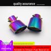 6CM Shark Fin Stainless Steel Decorative Tailpipe with Mesh Muffler