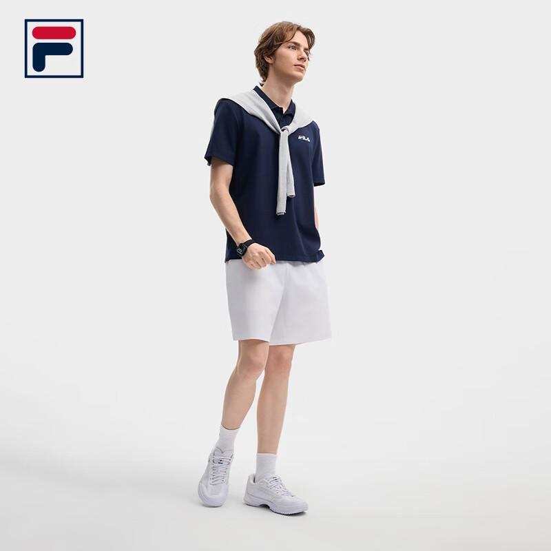 FILA Men's Knitted Short-Sleeve Polo Shirt