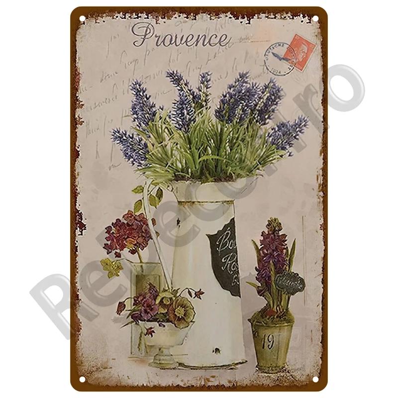 Metal Sign For Bar Home Wall Decor Art Tin Signs Flower Poster Gift Birds Vintage Metal Plaque Plates Decor Garden Flower Rules