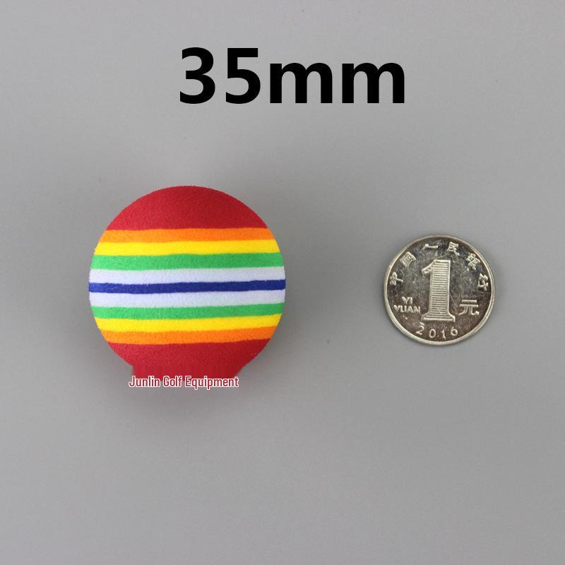 

Радужный пенный мяч для гольфа и игрушка для кошки - 5 цветов, 4 размера, для практики в помещении