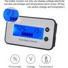 IPX7 Batteriekapazitätsmonitor, DC 7-100 V Batterieprozentsatztester 12 V 24 V 36 V 48 V LCD-Anzeige Auto Fahrzeug Marine RV Batterieladeanzeige