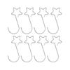 20 Pieces Metal Five-pointed Star Hooks S-shaped Xmas Tree Decors Hanging Pendant for Holiday Party Decor