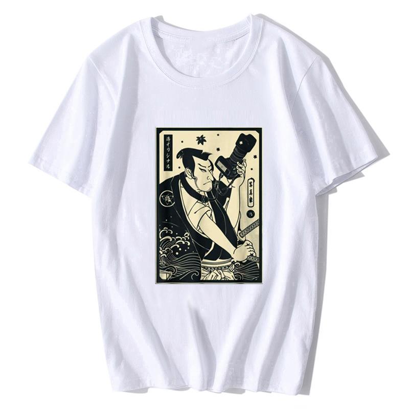 Dj Samurai Funny Black T-shirt Men T Shirt Fashion Cotton Shirts Summer O-neck Tshirt Cool Tees Tops Harajuku Fashion Streetwear