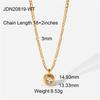 Youthway Stainless Steel Necklace Cubic Zirconia Pendant 18 K Plated Trendy Jewelry Boucle D'Oreille Femme Necklace Gala