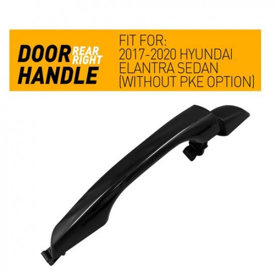 Exterior Door Handle Rear Passenger Side For 2017- Hyundai Elantra Sedan EKK