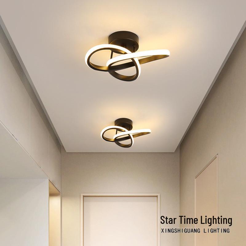

Modern Minimalist Ceiling Light for Hallways and Closets White