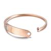 When I'm Dead Just Throw Me in The Trash Medical Alert ID Bracelets for Women Stainless Steel Elegant Personalize Cuff Bangle