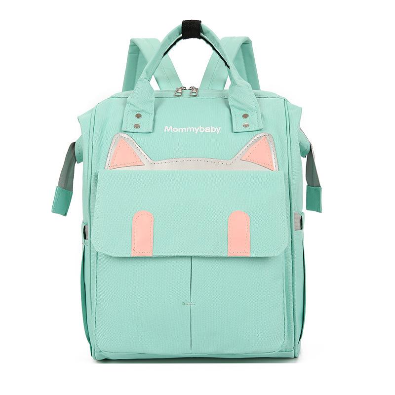 

Maternal and infant backpack New fashionable portable shoulderbag Large capacity multi-functional multi-layer maternal and infant products storage bag зелений