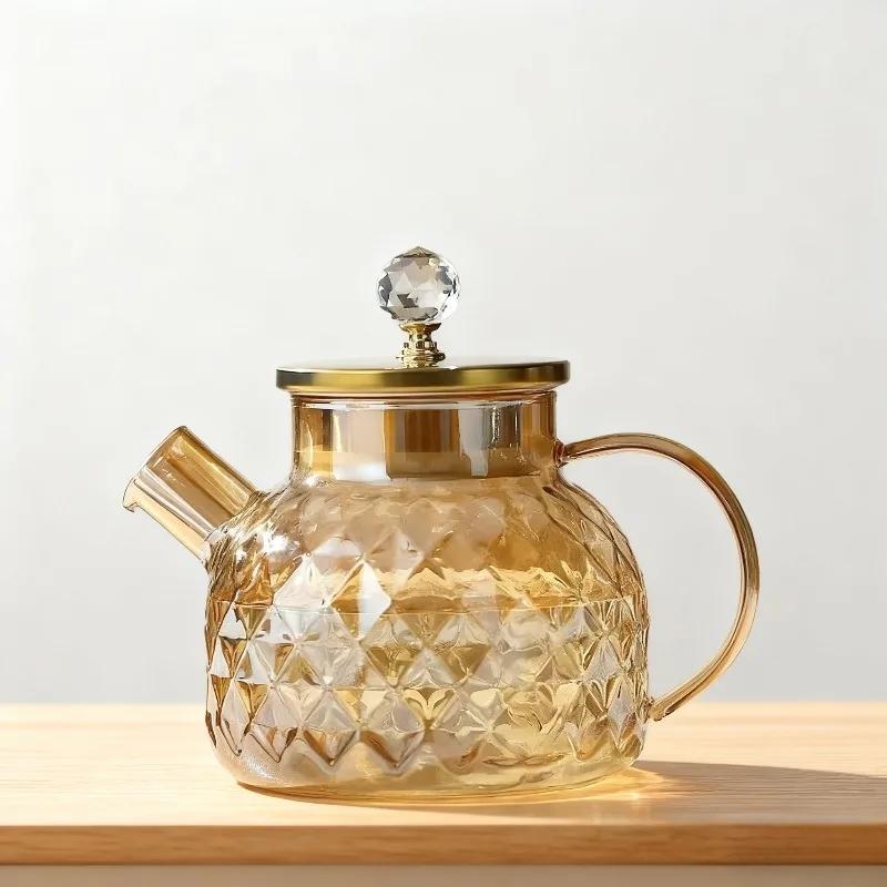 1/1.8L High borosilicate glass cold water jug beauty health teapot tea infuser chinese tea set samovar matcha tea set tea kit