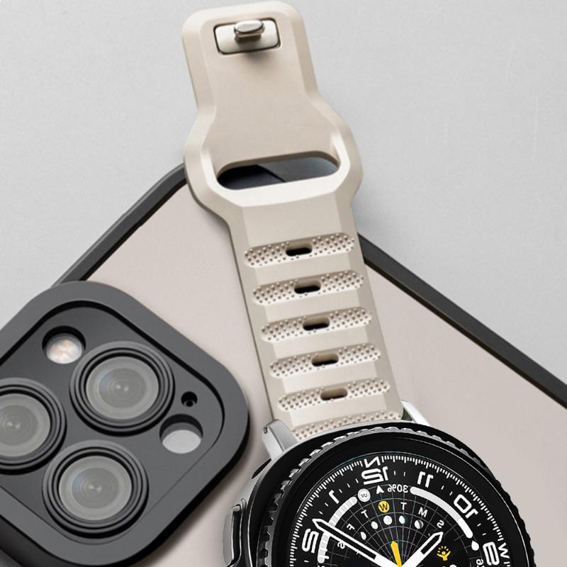 No Gaps Silicone Strap for Samsung Watch 8 40/44MM 8 Classic 46MM Band Correas for Galaxy Watch Ultra(2025) Bracelet Accessories