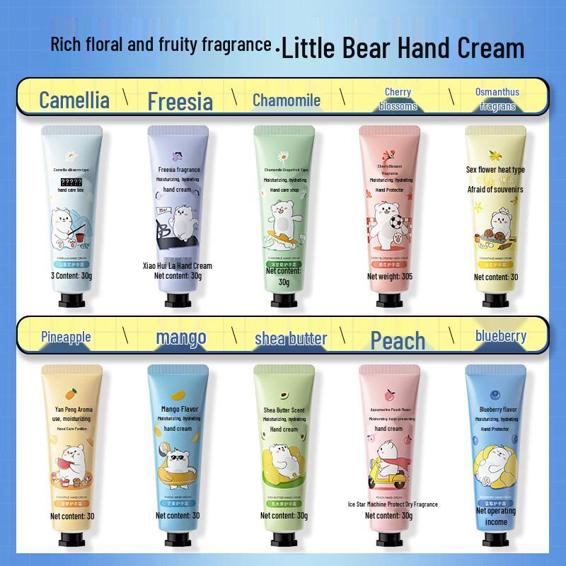 KNIYEA Little Bear Floral Fruit Hand Cream