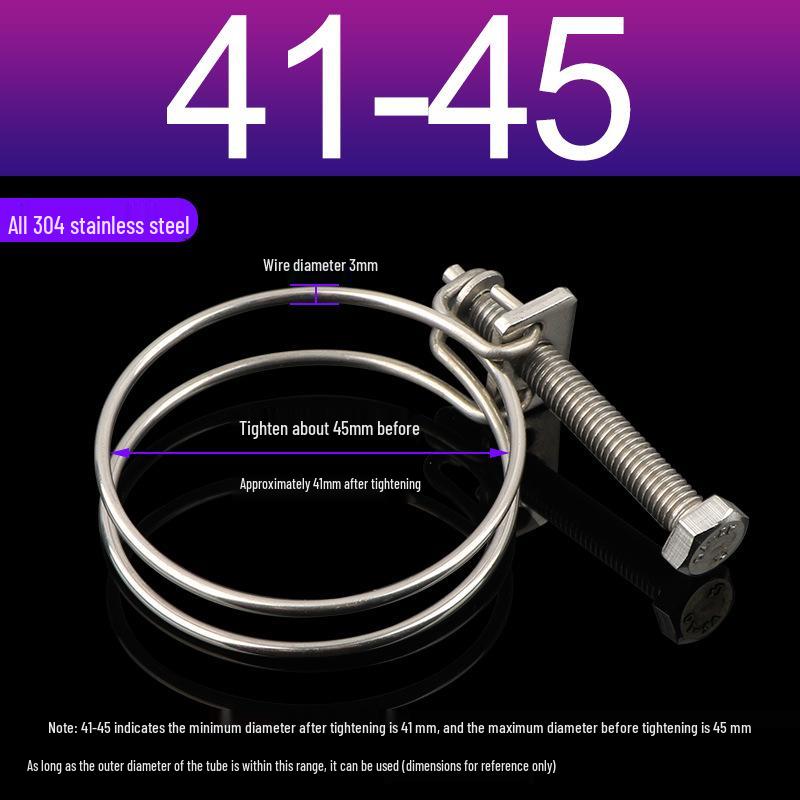 Stainless Steel Double Wire Hose Clamp Set