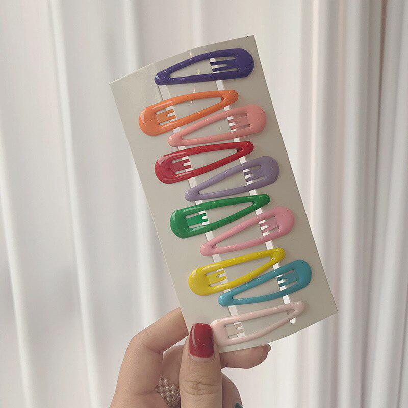 

Шпилька ярких цветов, милая трендовая детская заколка для девочек, заколка для волос из сплава, форма капли воды, шпилька для волос