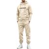 Unisex Printed Hoodie and Drawstring Jogger Set for Casual Everyday Wear