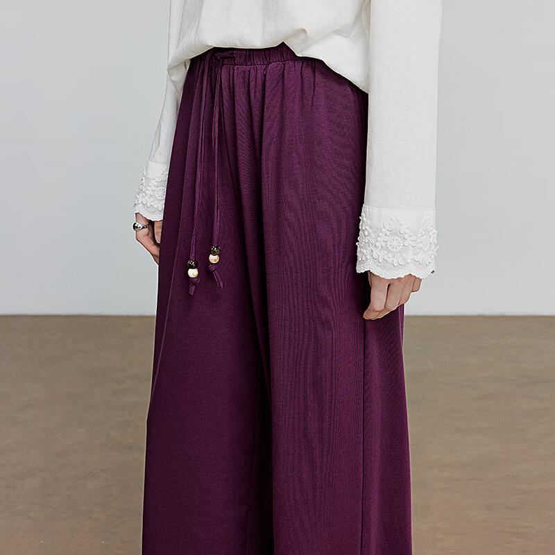 Chuyu Women's Relaxed Fit Lyocell Blend Wide-Leg Pants