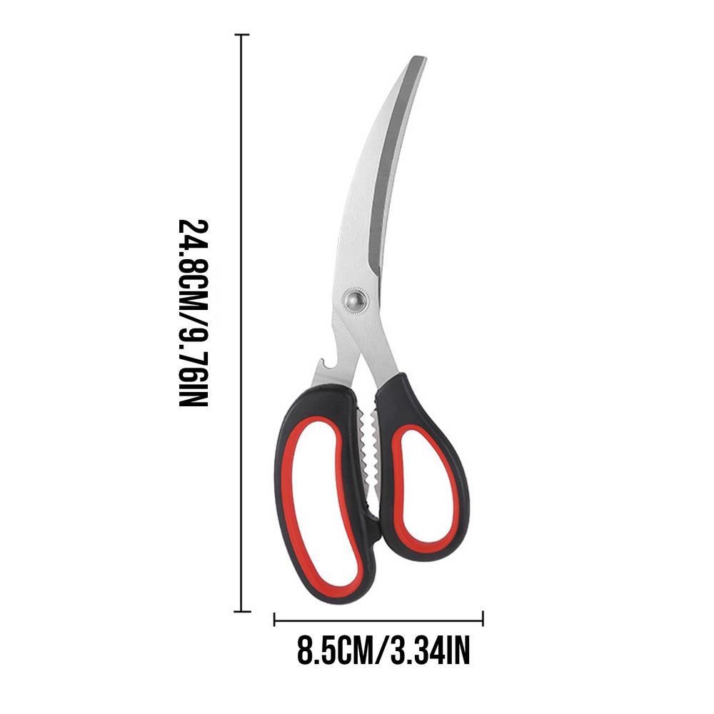 Poultry Shears Stainless Multi-Purpose Utility Tools With Comfort Non-Slip Handle Dishwasher Stainless Safe Kitchen Shear