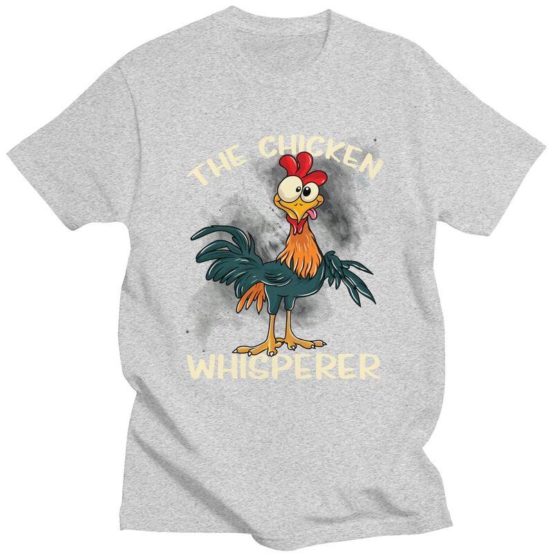 The Chicken Whisperer T Shirt Unisex Funny Farmer Joke Quotes Tshirts Streetwear Graphic Tee Tops Loose Oversized Clothes