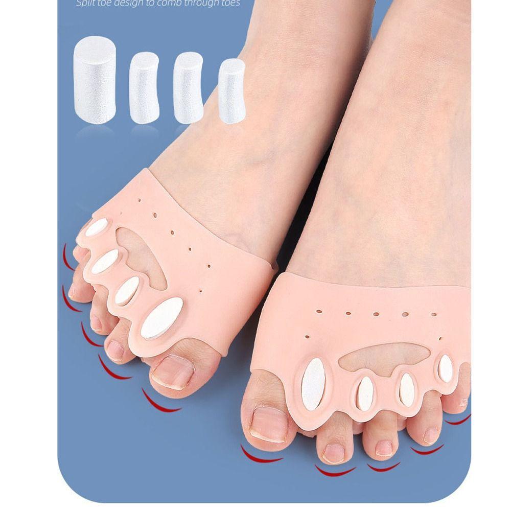 2pcs Washable Hallux Separator Elastic Bunion Corrector NEW Gel Toe Spacers  Foot Care