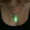 Luminous Hexagonal Star Necklace: Rhinestone-Inlaid Night Glow Pendant Gift for Girlfriend or Best Friend.