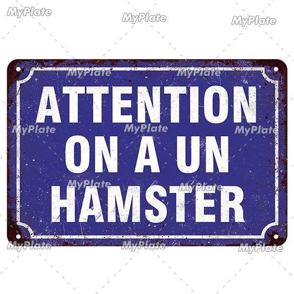 [MaPalte] Vintage French Warning Sign Metal Sign Tin Sign Decoration Plaque Home Wall Door Decor Bar Sign Home Plate Poster