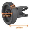 Dishwasher Wheels - Universal - Pack of 8 - Compatible with AEG Candy Electrolux Faure Ikea - 25mm