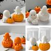 Przyjazna silikonowa forma do świec Szczegółowa forma w kształcie dyni i duszka Do domowych projektów rękodzielniczych